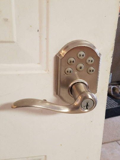 Let us install a key less entry door lock for you!